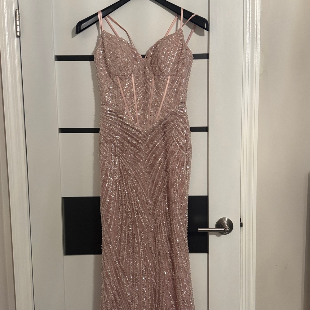 Portia and Scarlett Blush Lace Maxi Skirt